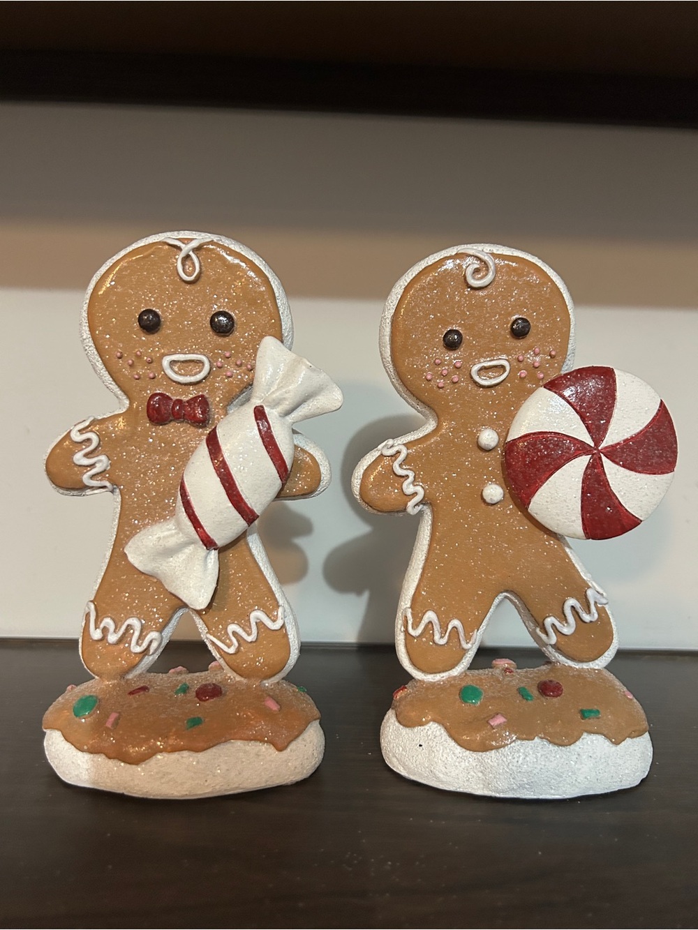 Gingerbread man Christmas decor figurines by Regency International